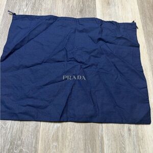 Prada Navy Blue Storage Bag 15x19